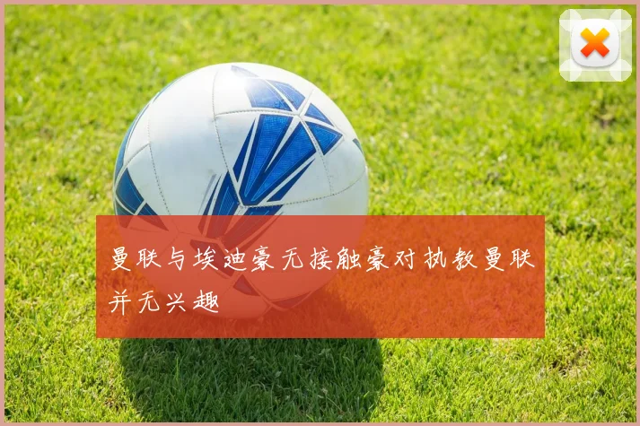 曼联与埃迪豪无接触豪对执教曼联并无兴趣